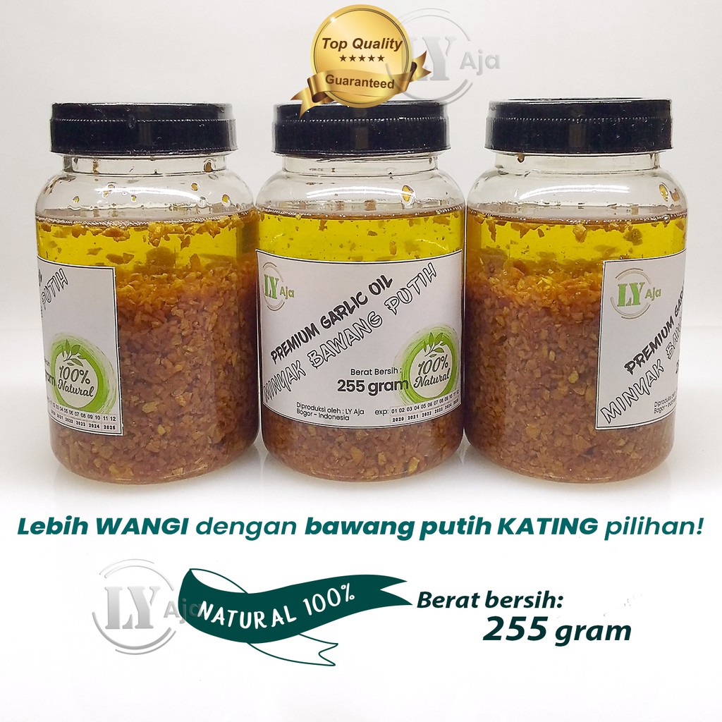 Minyak Bawang Putih KATING Goreng 255 Gram / Premium Garlic Oil LY Aja 255 Gr