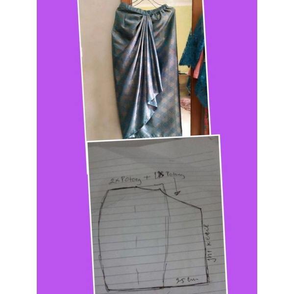 POLA INSTAN ROK DRAPERY POLA JIPLAK ROK