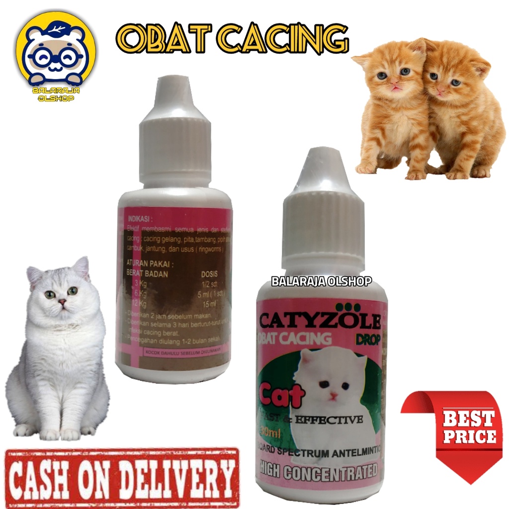 Obat Cacing Kucing Kitten - Catyzole 30 ml