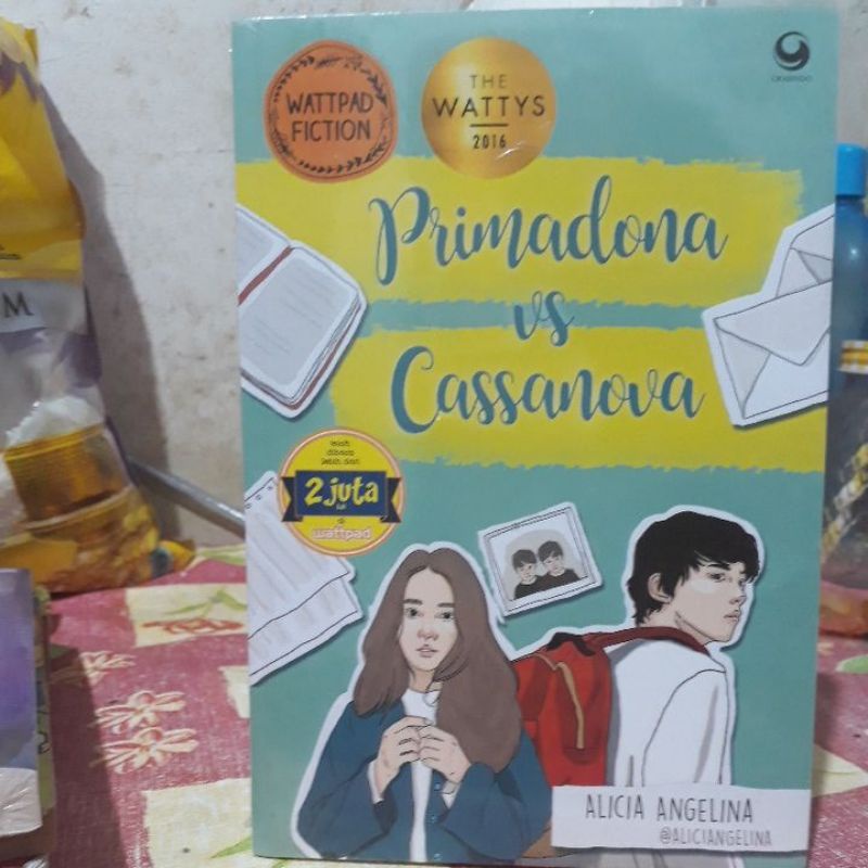 novel primadona vs cassanova karya alicia angelina segel original gramedia wattpad