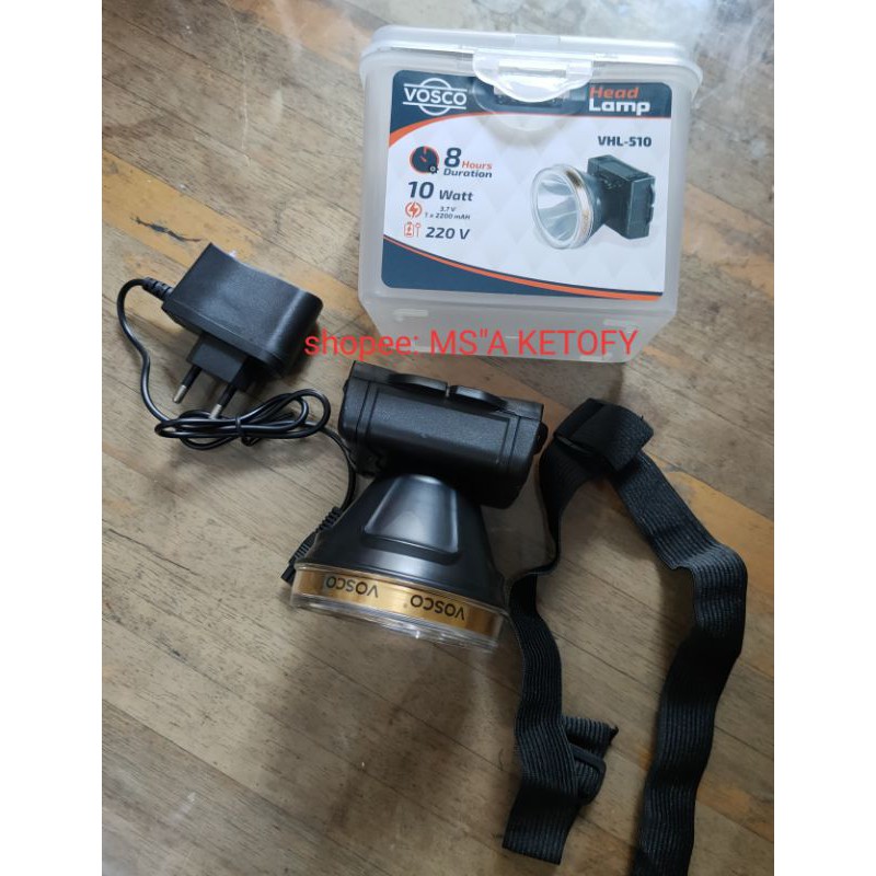 (COD U/ P.JAWA) Senter Kepala Vosco VHL 510 10W