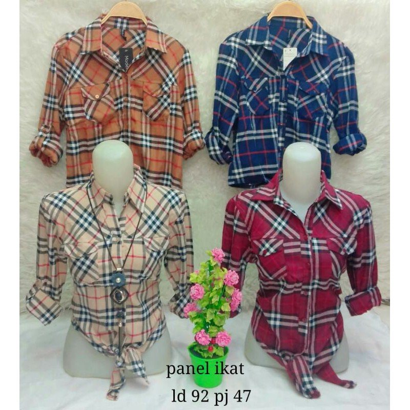 HEM KEMEJA KOTAK PANEL IKAT