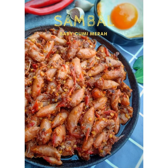 

Sambal Botol Baby Cumi Merah