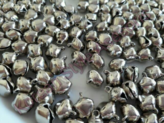 kerincingan silver dan gold  1CM (besar) PER PACK isi 20