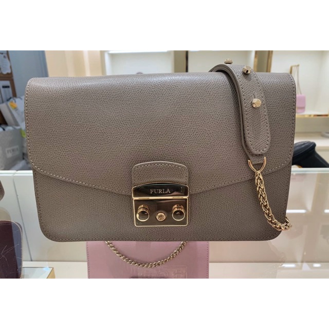 Tas Furla metropolis shoulder sabbia