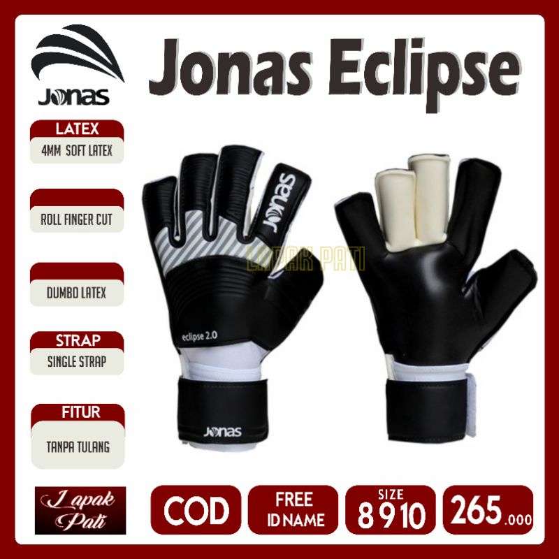 SARUNG TANGAN KIPER JONAS VOLAR ECLIPSE BLACK