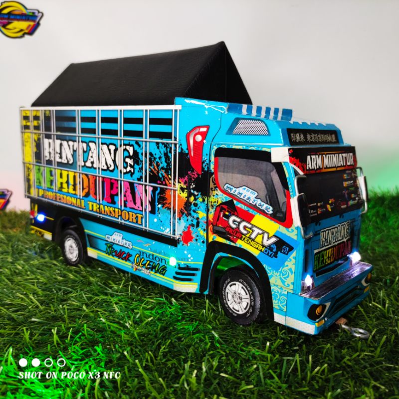 Mainan Anak Mobil Mobilan II Miniatur Truk Oleng Kayu Bintang Kehidupan Full Lampu Terbaik