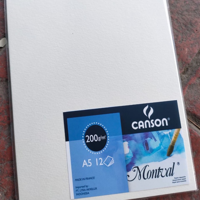 

Water color paper montval canson isi 12 ukuran a5