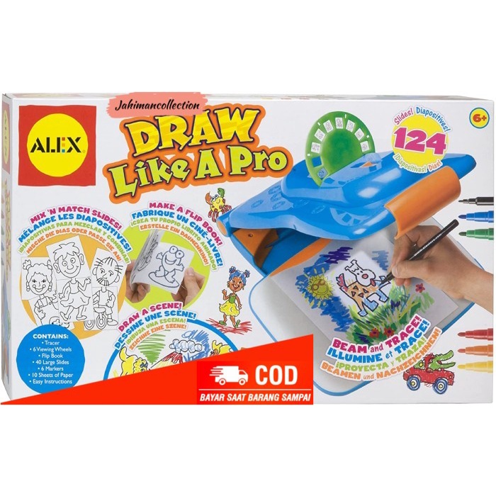 

✨ BISA COD ✨ ALEX Art Draw Like A Pro / Mainan LED gambar Anak