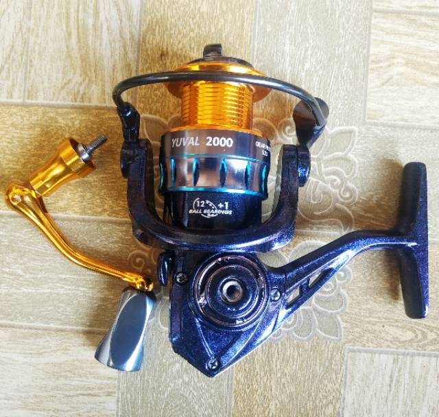 Reel FUGU YUVAL 1000 2000 (12+1 Bearings) POWER HANDLE BAHAN METAL