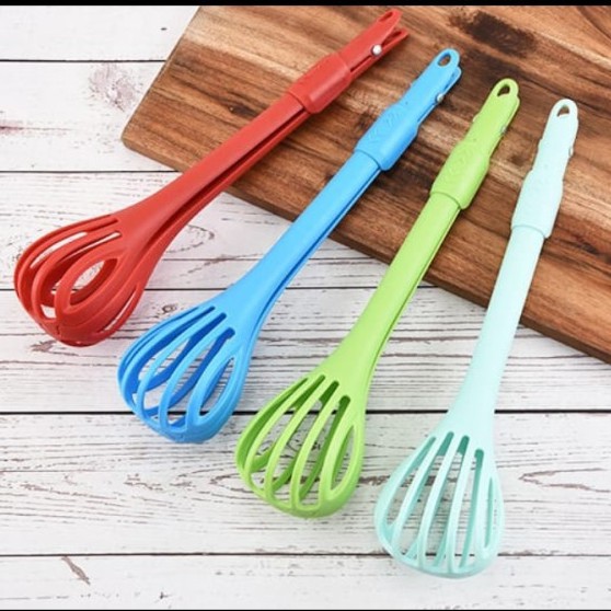 Egg Beater penjepit pengocok telur whisk spatula dapur cake-gwengrosir09