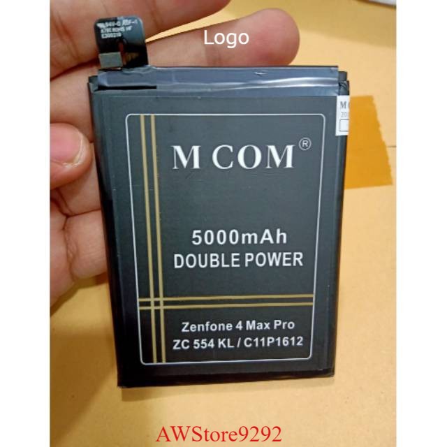 Mcom Battery Batre Baterai Double Power Mcom Asus Zenfone 4 Max Pro 5.5 inch ZC554KL X001D C11P1612