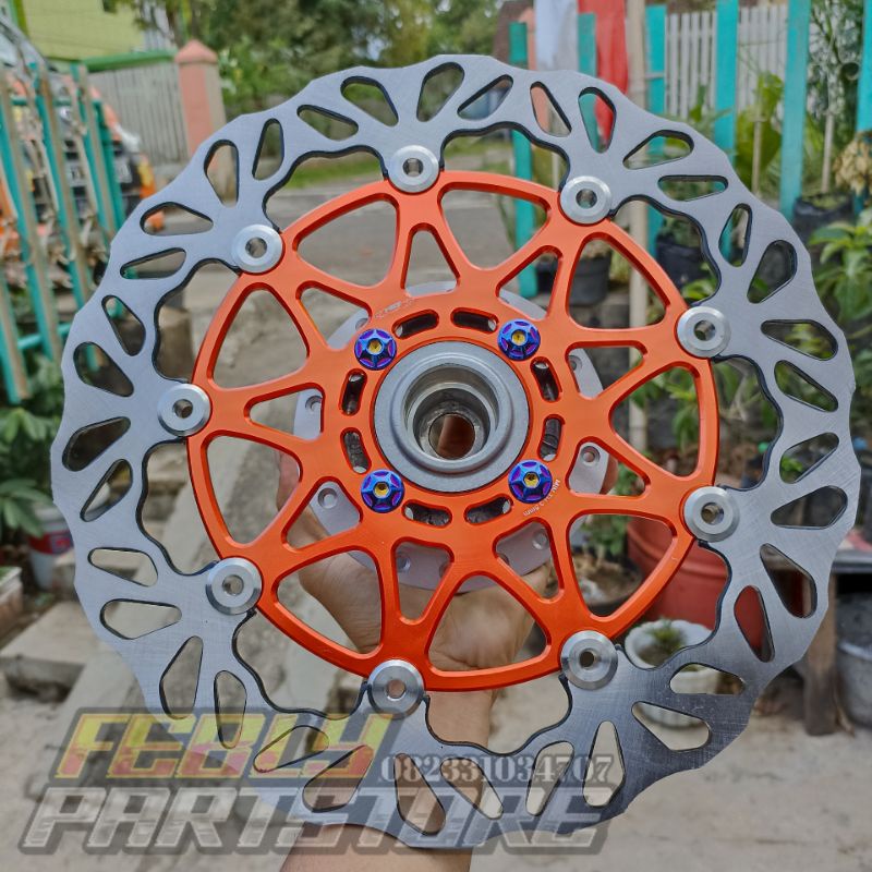 DISC BRAKE PIRINGAN CAKRAM MOS MODEL PSM 300MM SET TROMOL DEPAN YAMAYA JUPITER Z VEGA R ZR MIO SPORT