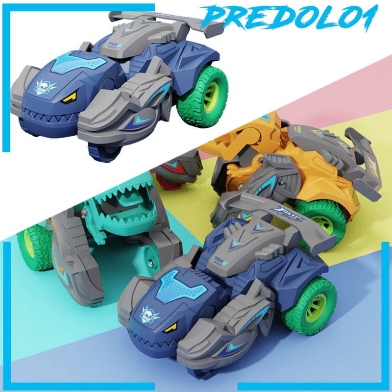 [PREDOLO1] Deformed Dino Toy Car Model Dinosaur 1Pcs Chariot Playset for Gift Boys Kids