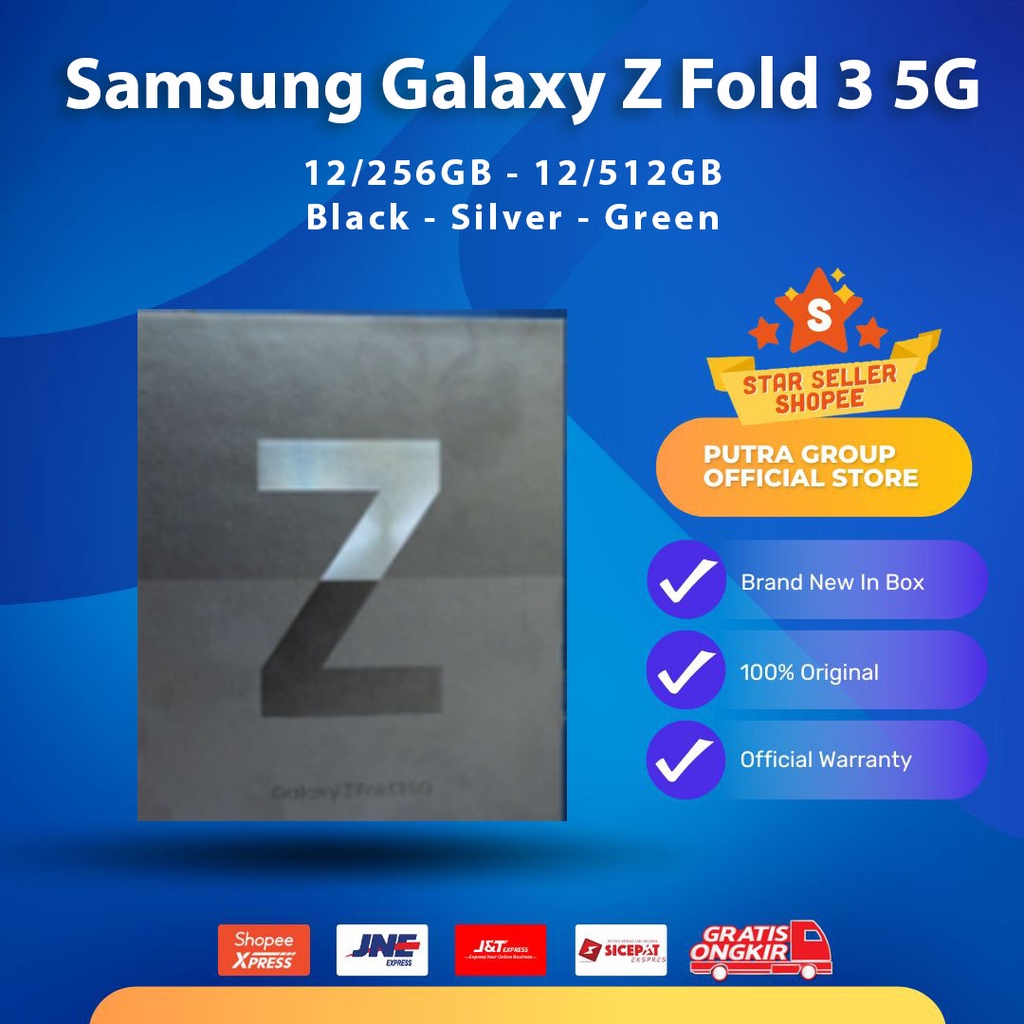 Jual (RESMI) Samsung Galaxy Z Fold 3 Fold3 5G 256GB 512GB Black Green
