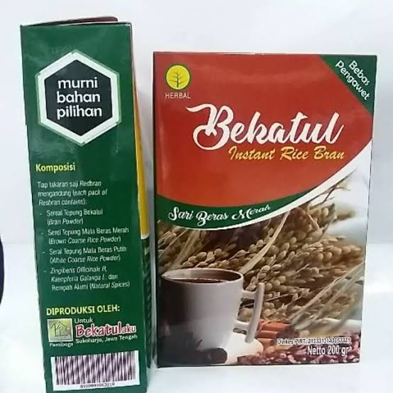 

Bekatul Beras Merah instant rice bran 100% alami 200 gr