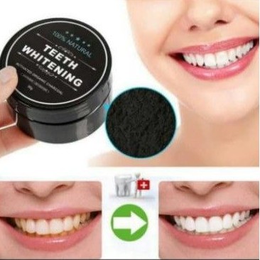 Teeth Whitening Pemutih Gigi Actived Charcoal Powder