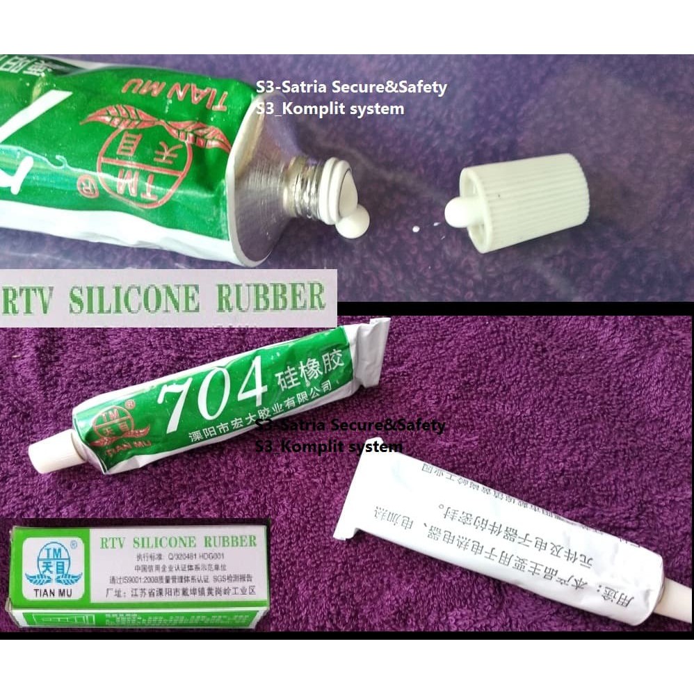 Tian Mu Putih Lem Heatsink PCB LED IC rubber RTV Silicon Sealant