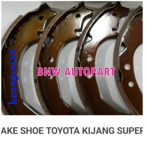 Kampas rem belakang/Brake shoe.Kijang super 5K/7k.