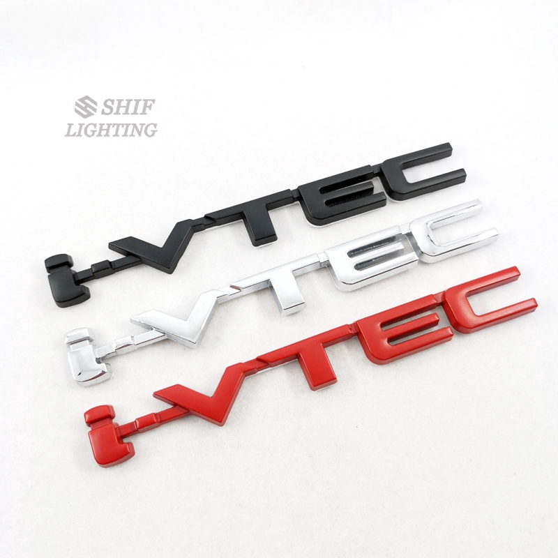 1Pc Stiker Emblem Logo i-VTEC iVTEC Bahan Metal Untuk Mobil Honda