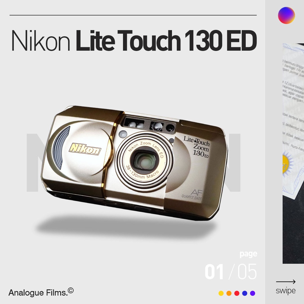 Kamera Analog Nikon Zoom 130ED New Old Stock 