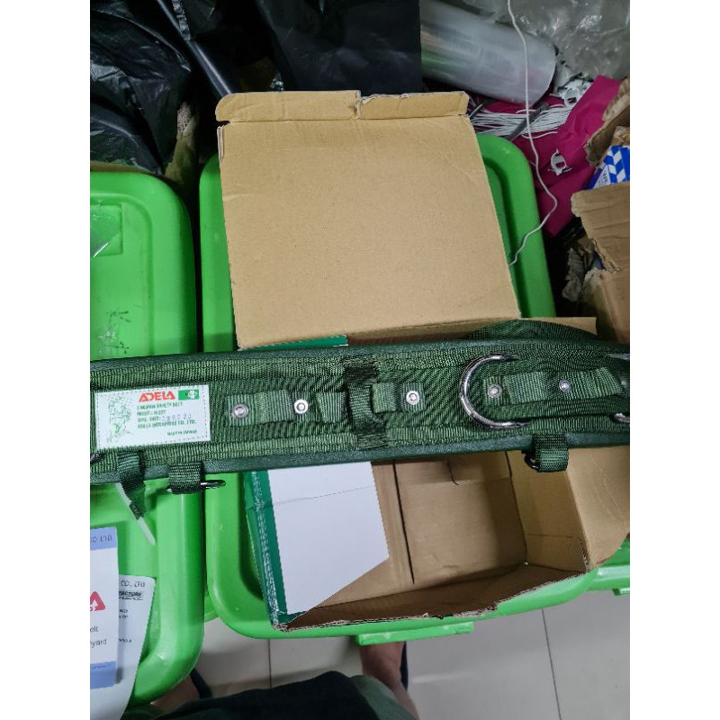 safety adela H227 safety belt sabuk pengaman H 227 hijau