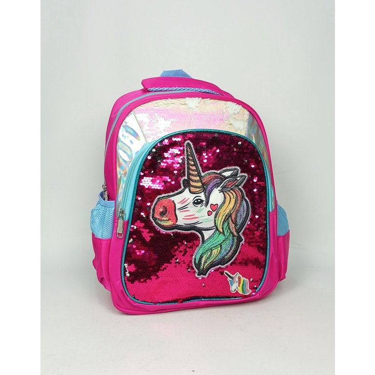 TAS ANAK PEREMPUAN IMPORT TAS ANAK USAP MODEL MANIK MANIK GAMBAR LOL UNICORN MERMAID TAS KEKINIAN TERBARU