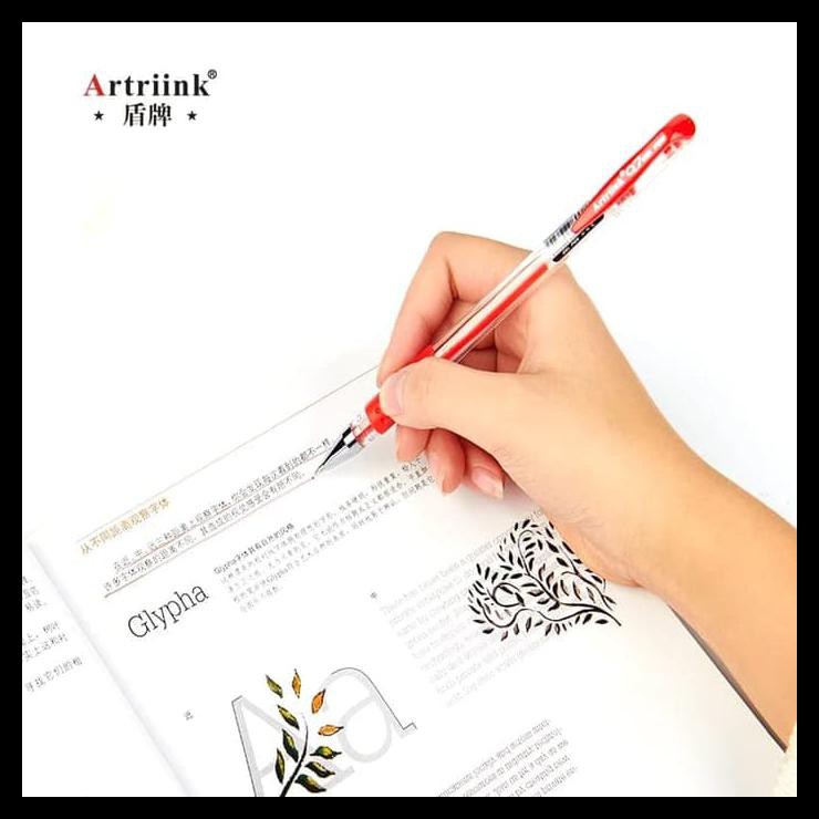 

GEL PEN PENA JEL PULPEN GEL ARTRINK Q7 0.5 MM - HITAM ND01
