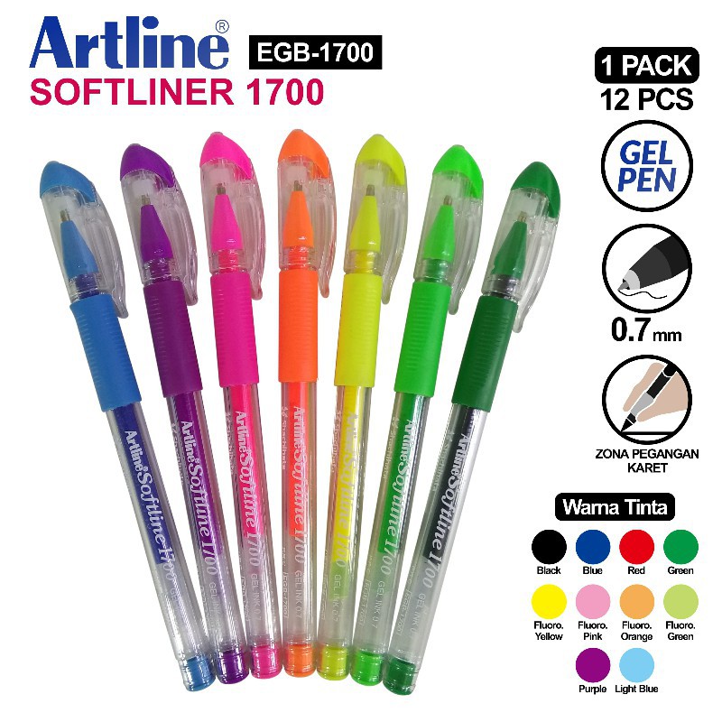 

[PCS] ARTLINE PULPEN GEL PEN EGB-1700 BALLPEN BOLPEN*