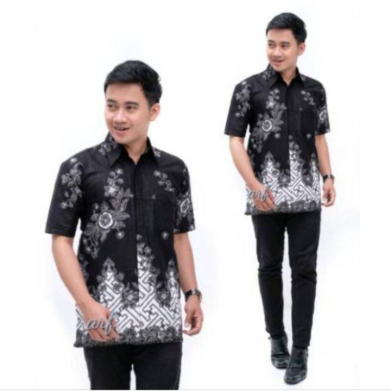 Kemeja Batik Pria Lengan Panjang dan Lengan Pendek size M L XL XXL Jumbo Big size