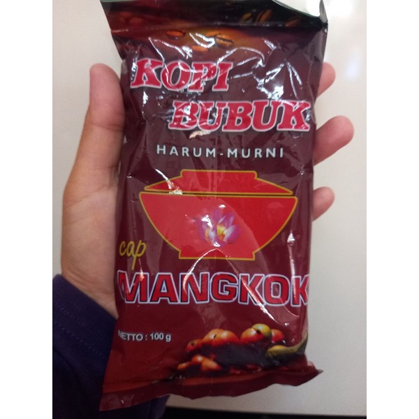 kopi bubuk cap mangkok asli lampung 100 g