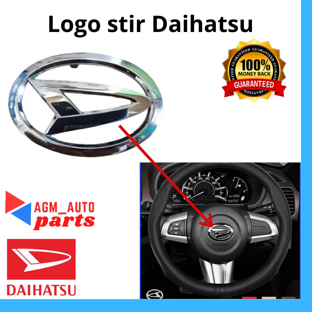 Logo Stir Daihatsu Xenia/ Logo Stir Daihatsu Ayla/ Logo Stir Daihatsu Sigra/ Logo Stir Terios