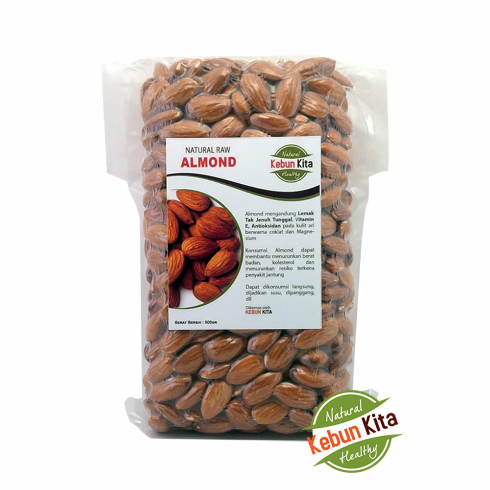 

Kacang Almond 500gr (Natural Raw Almond)