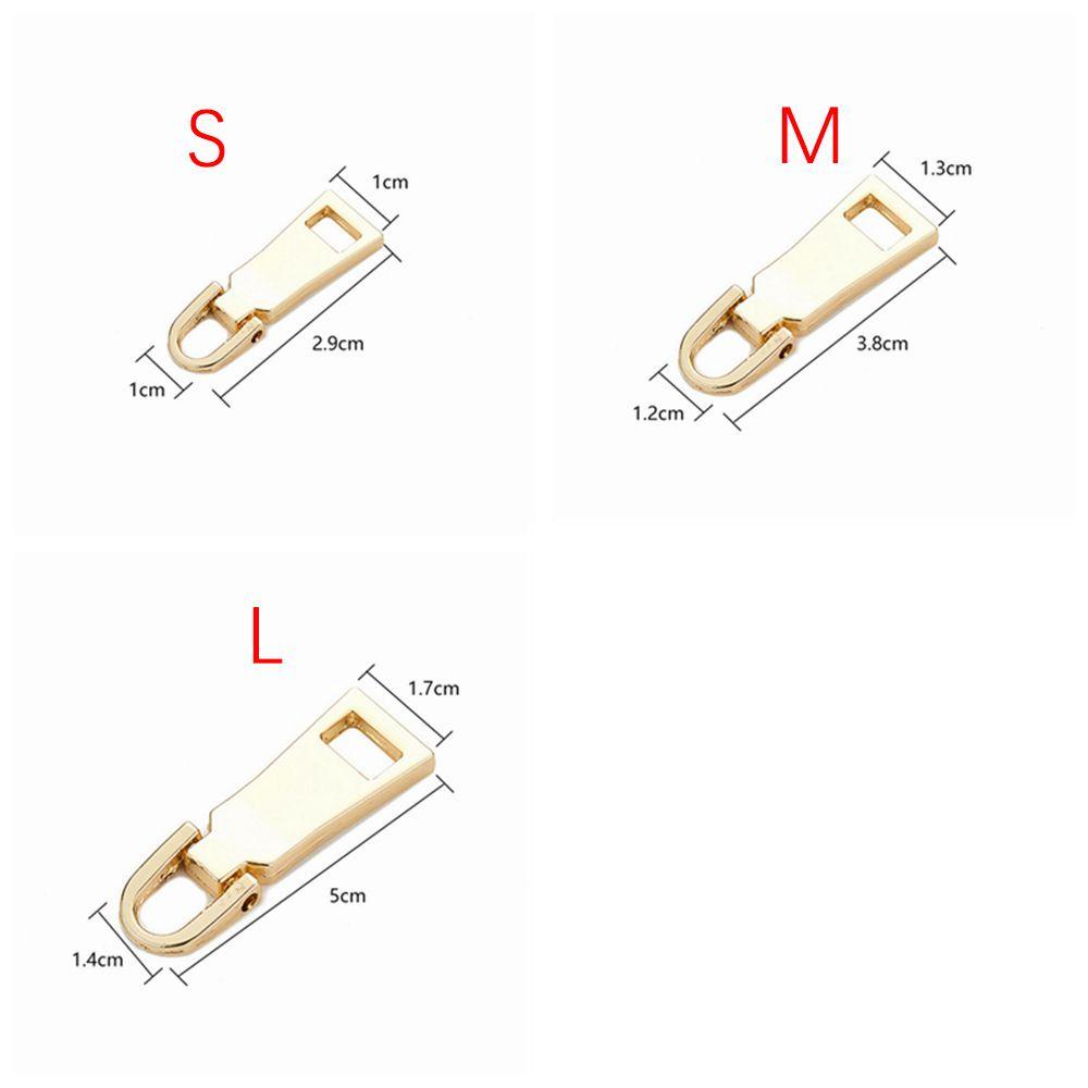 NEEDWAY Zipper Pullers 1Pc Aksesoris Jahit DIY Bahan Metal Untuk Ransel Coat Tab Zipper Sliders