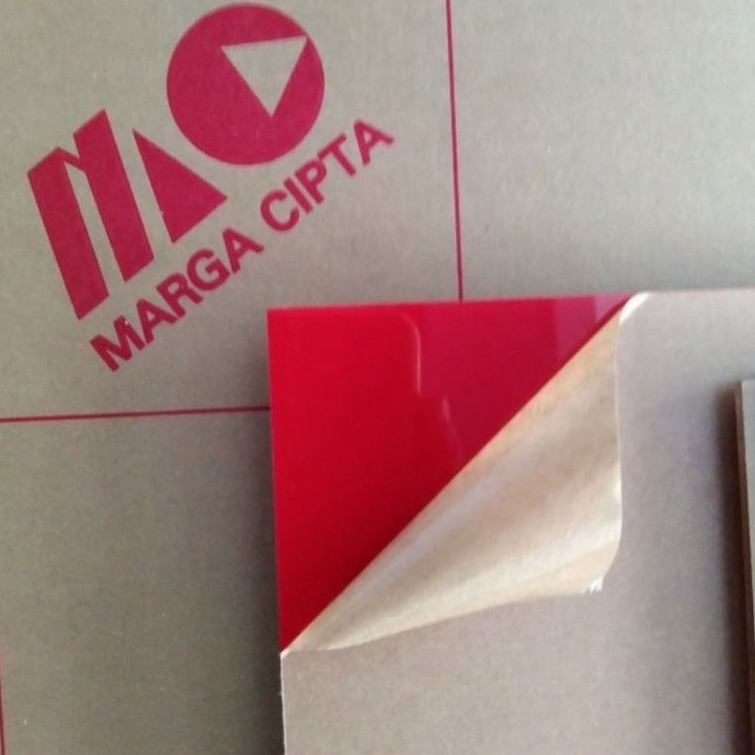 ACRYLIC MERAH SOLID 2MM LEMBARAN