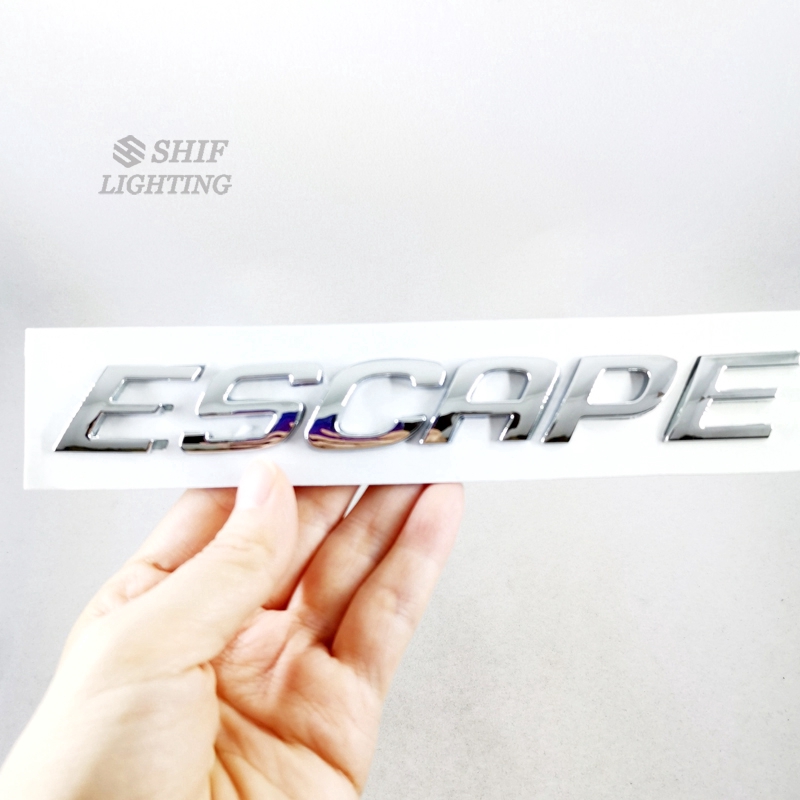 Stiker Emblem Motif Logo Escape Bahan Krom ABS untuk Ford Escape