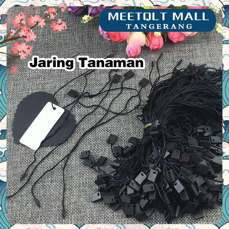 

★1000pcs★Tali Hang Tag Tali Handtag Merk Hitam dan Putih Tali Hang Tag Label Baju