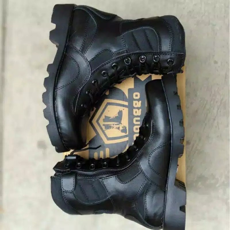 SEPATU PDL TNI PDL POLRI SEPATU PDL KULIT ASLI SEPATU PDL SAFETY BOOT TERBARU UJUNG BESI ORIGINAL