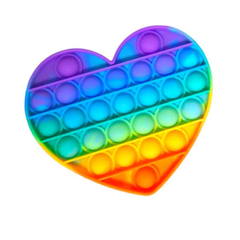 Pop It Tiktok Tas Mainan Sensory Fidget Pop It Toy-LOVE Rainbow
