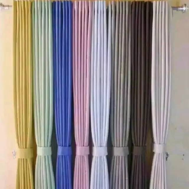 Gorden blackout polos hijau  abu biru ping  kuning silver 