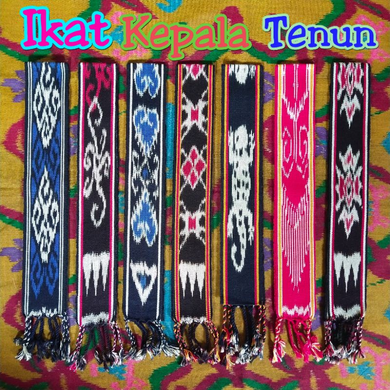 Ikat Kepala Etnik Tenun, syal tenun, kain tenun