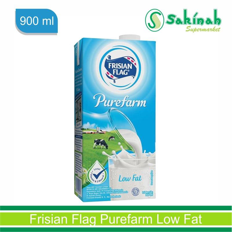 Frisian Flag Purefarm Low Fat Susu Rendah Lemak 900 ml