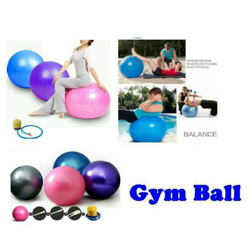 GYM BALL BOLA GYMBALL FITNESS BOLA YOGA