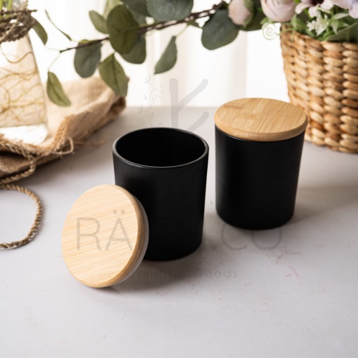 60gr Mini Wood Jar Candle Lilin Kayu Gelas Container Premium Aromaterapi Aromatherapy Scented Candle Aroma Terapi