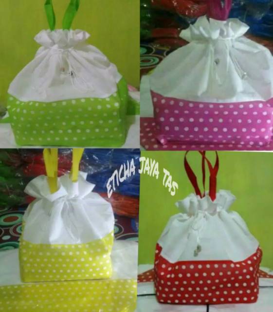 Tas hajatan serut polkadot 22