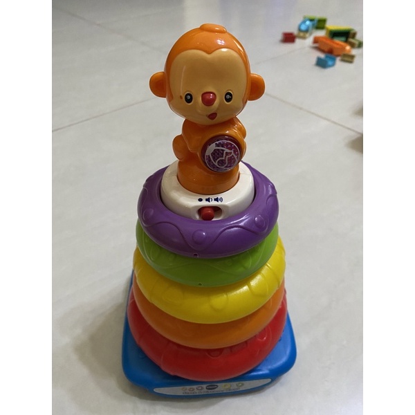 PRELOVED MAINAN EDUKASI ANAK VTECH STACK AND DISCOVER THINGS