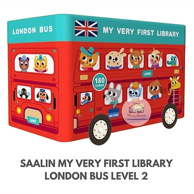 Saalin My First Word Library London Bus Flash Cards Mainan Edukasi 180 Cards