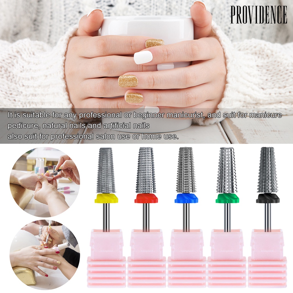 Providence Nail Drill Bits Wear-Resistant High Strength Tungsten Steel Sanding Polishing Removing Cuticle Nail for Manicure