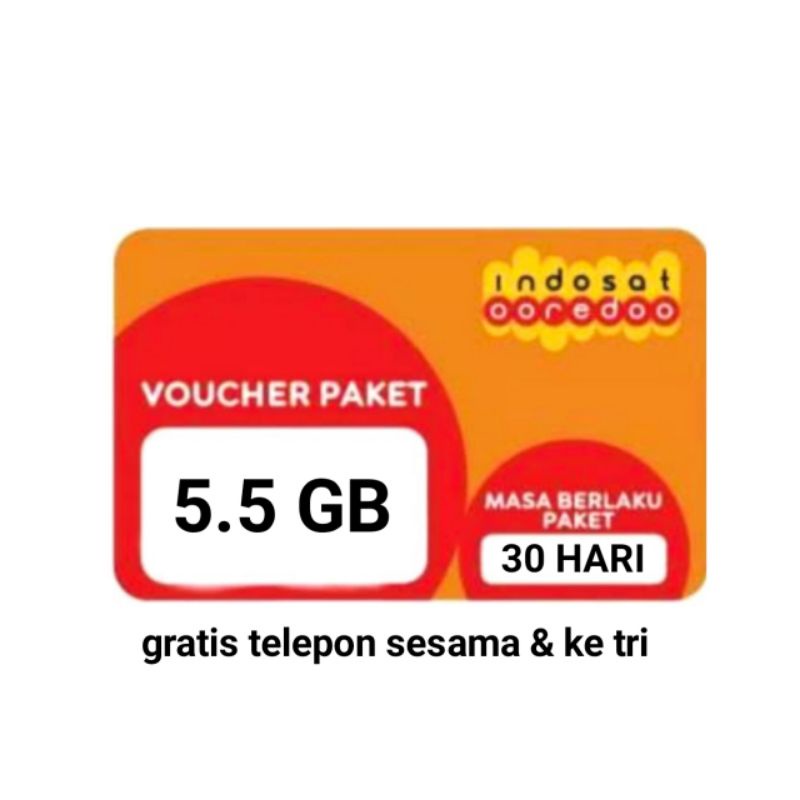 VOUCHER IM3 5.5GB FREEDOM JABAR