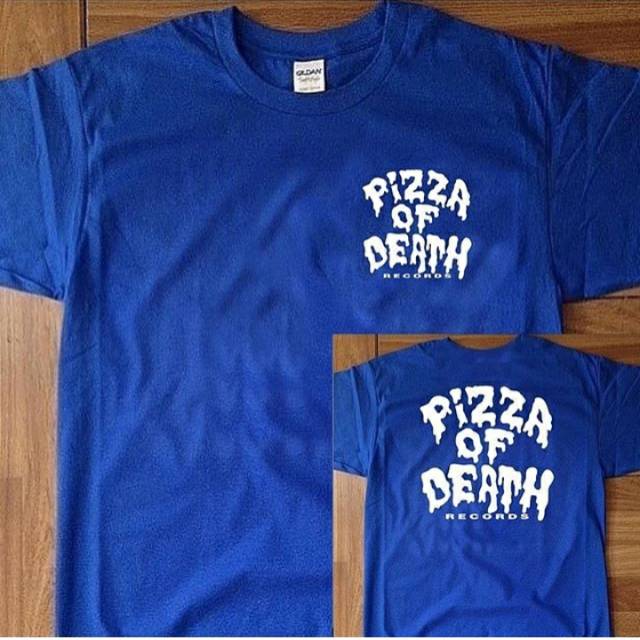 t shiert kaos keren pizza of death record full blue